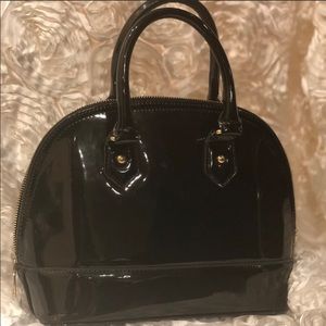 Black Shiny Handbag